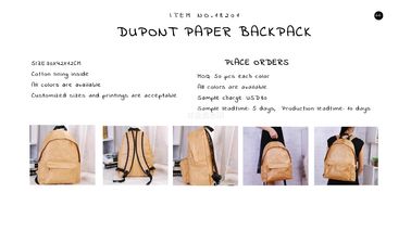 dupont tyvek backpack