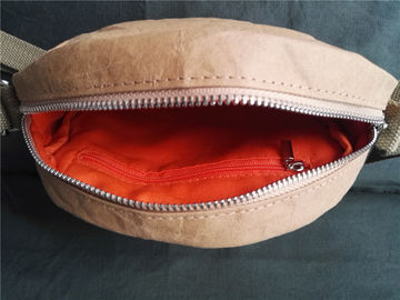 washable kraft paper shoulder bag, round bag